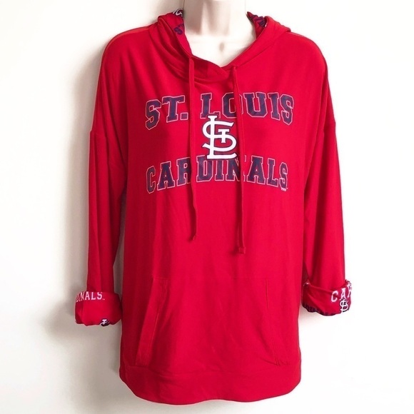 🆕 St. Louis Cardinals long sleeve stretchy hooded t… - Picture 4 of 9